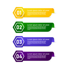 Poster - Color labels infographic banner design isolated