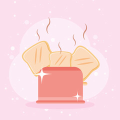 Poster - bread toaster device