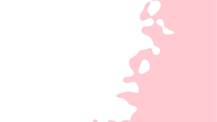 Wall Mural - the transition from pink to white with uneven border line, interpenetration of colors. vector illust