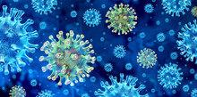 Covid Variant As The Delta Or Lambda Variants Mutating Virus Concept And New Coronavirus B.1.1.7 Outbreak Or Covid-19 Viral Cell Mutation And Influenza As Dangerous Flu Strain Medical Health Risk With