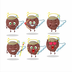 Sticker - Acorn cartoon designs as a cute angel character