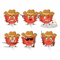 Sticker - Cool cowboy autumn blaze maple cartoon character with a cute hat