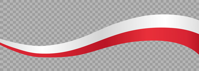 Poster - Waving flag of Poland isolated  on png or transparent  background,Symbol of Poland ,template for banner,card,advertising ,promote, vector illustration top gold medal sport winner country