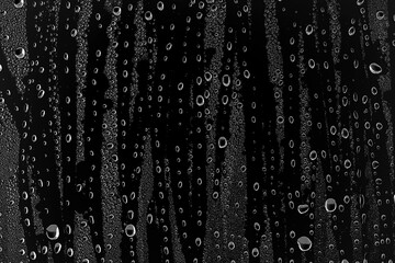  background water drops on black glass, full photo size, overlay layer design