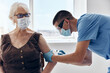 © SHOTPRIME STUDIO - elderly woman in hospital vaccine passport patient treatment