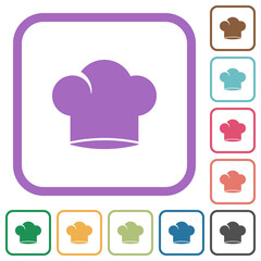 Wall Mural - Chef hat solid simple icons