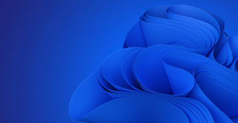 3D illustration Blue Abstract Background wallpaper
