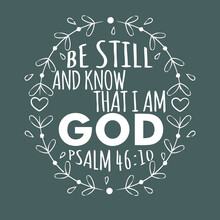 Be Still And Know That I Am God Army Tie Dye Art Vector Design Illustration Print Poster Wall Art Canvas