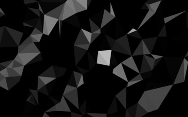  Dark Silver, Gray vector polygonal pattern.