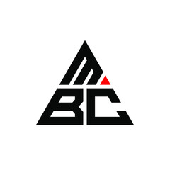 MBC triangle letter logo design with triangle shape. MBC triangle logo design monogram. MBC triangle vector logo template with red color. MBC triangular logo Simple, Elegant, and Luxurious Logo. MBC 
