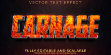 Carnage Text Effect, Editable Fire And Hell Text Style