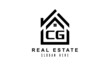 CG real estate house latter logo
