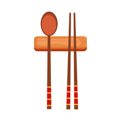 Sticker - spoon and chopsticks