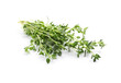 © New Africa - Bunch of aromatic thyme on white background. Fresh herb