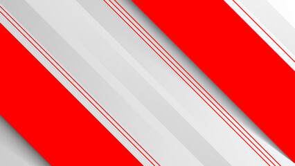 Wall Mural - clean red stripes on gray background