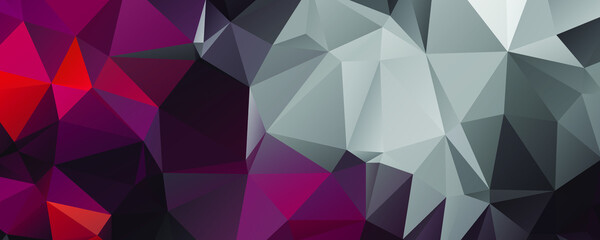 Abstract Color Polygon Background Design, Abstract Geometric Origami Style With Gradient