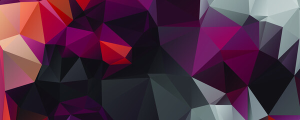 Abstract Color Polygon Background Design, Abstract Geometric Origami Style With Gradient