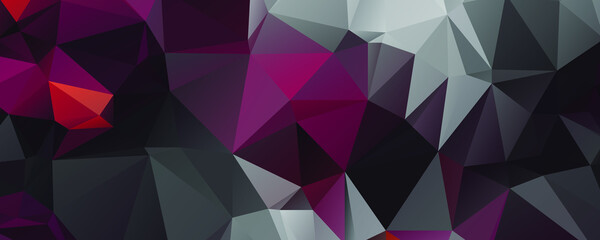 Abstract Color Polygon Background Design, Abstract Geometric Origami Style With Gradient