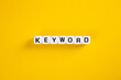 keyword word on yellow background