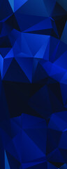  Abstract Blue Color Polygon Background Design, Abstract Geometric Origami Style With Gradient