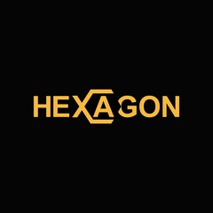 Wall Mural - Hexagon icon. The Gold Hexagonal Logo design template creates creative inspiration symbols.