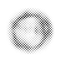 Wall Mural - halftone Circle retro dot pattern background