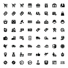 Poster - Shopping icons