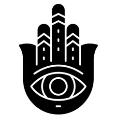 Sticker - hamsa solid icon