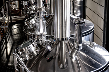 craft beer brewing equipment in privat brewery