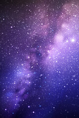 Sticker - night starry sky. milky way, stars, nebula. space vertical background