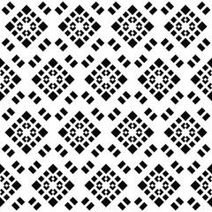 Poster - Diagonal ornamental squares or rhombs make repeated monotone ornament.