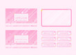 © Imran Art - Cute pink Twitch Stream Facecam Overlay and Twitch Panels Template design