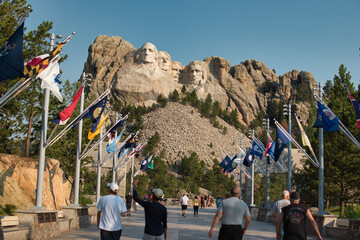 Mount Rushmore National Memorial famous President heads in South Dakota