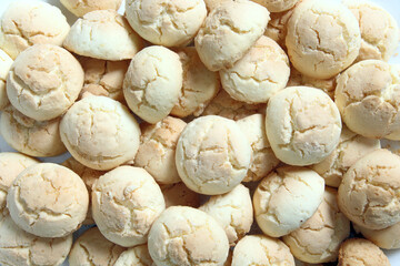 Wall Mural - Background manioc biscuit. 