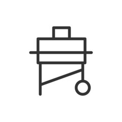 Poster - Vector barbecue line icon.