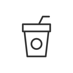 Poster - Simple drink line icon.