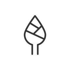 Poster - Asparagus line icon.