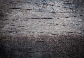 Wall Mural - Vintage of crack old wood nature texture background for design