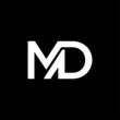 MD letter logo and icon design