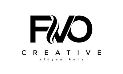 Letter FVO creative logo design vector	