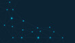 © Roisa - Vector banner design, illustration technology with geometric pattern over dark blue background. Modern hi tech digital technology concept. Abstract internet communication, future science tech design