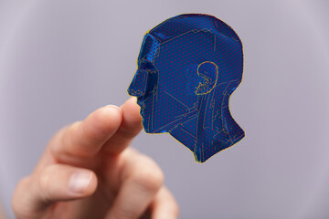Poster - Artificial intelligence and creativity concept.