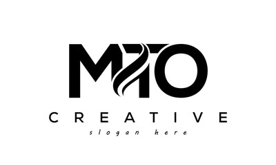 Letter MTO creative logo design vector