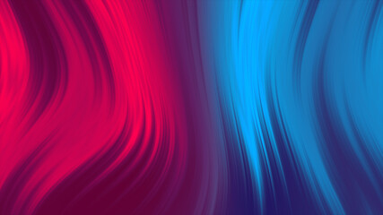 Poster - Liquid red and blue color abstract background. Fluid gradient animation 4k