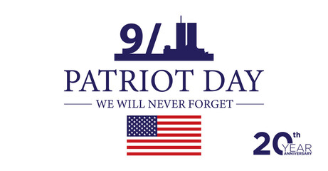 Sticker - Patriot Day USA 9 11