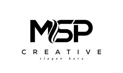 Letter MSP creative logo design vector