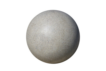 Aufkleber - gray stone ball isolated on white background