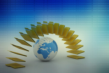 Poster - 3d rendering Documents copying one file to another
