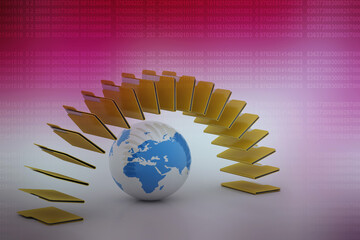 Poster - 3d rendering Documents copying one file to another

