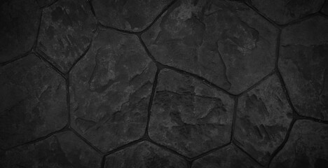 Poster - stone tile cladding background, abstract blank stone wall